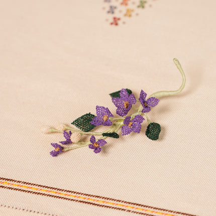 Embroidered Pin "Flower_3"