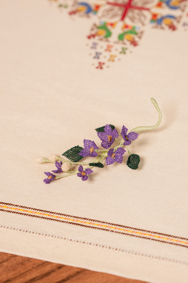 Embroidered Pin "Flower_3"