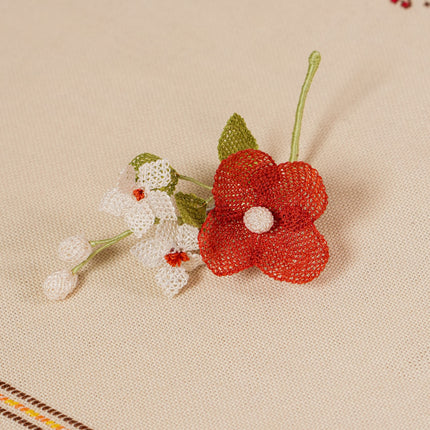 Embroidered Pin "Flower_8"