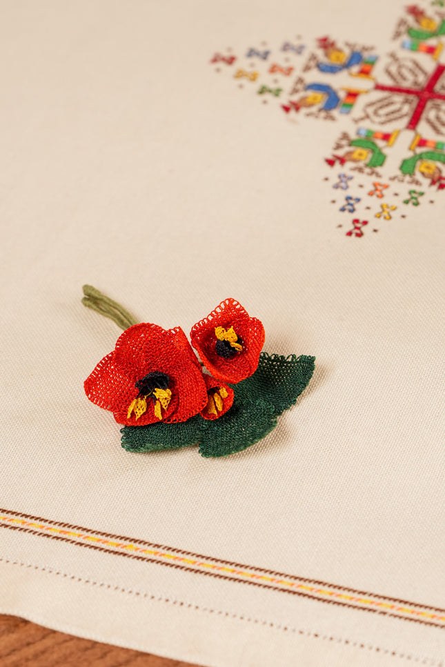 Embroidered Pin "Flower_15"