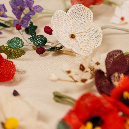 Embroidered Pin "Flower_6"