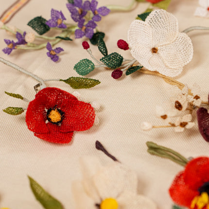 Embroidered Pin "Flower_10