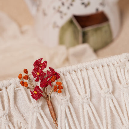 Embroidered Pin "Flower_27"