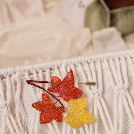 Embroidered Pin "Flower_19"
