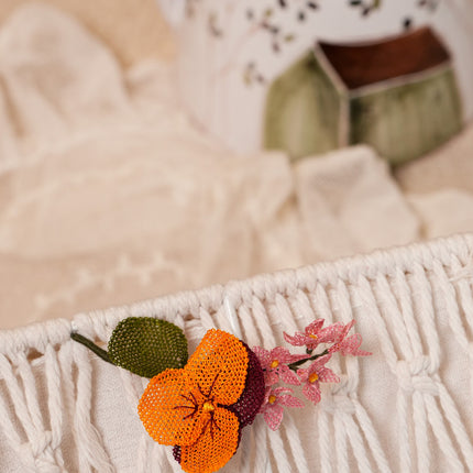 Embroidered Pin "Flower_23"